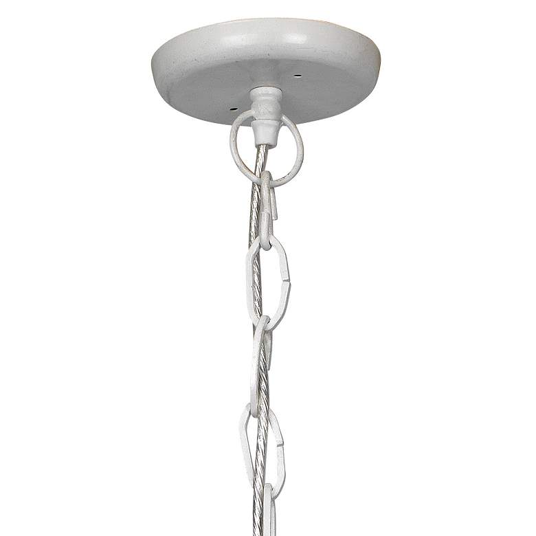 Image 3 Waterfront 19" Wide Off-White Mango Wood Pendant Light more views