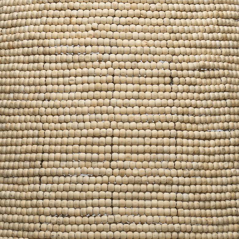 Image 4 Waterfront 19" Wide Off-White Mango Wood Pendant Light more views