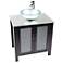 Waterhouse Silver Foil Glass Contemporary Vanity