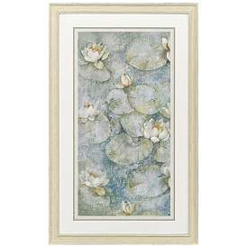 Image1 of Waterlilies I 32"W x 52"H Framed Wall Art