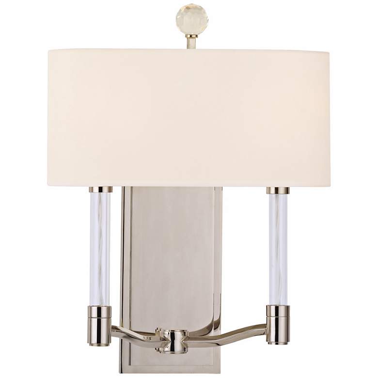 Image 1 Waterloo 16 inch High 2-Light Polished Nickel Wall Sconce