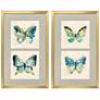 1_Watery Butterfly 20"W x 33"H Framed Art Set of 2