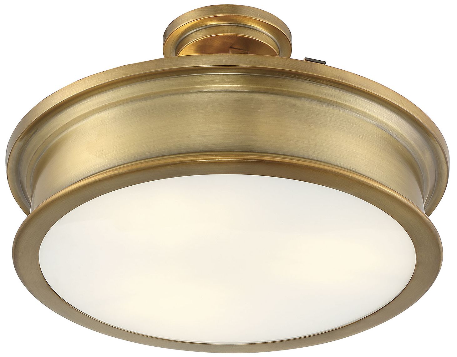 Image 4 Watkins 3-Light Ceiling Light in Warm Brass more views