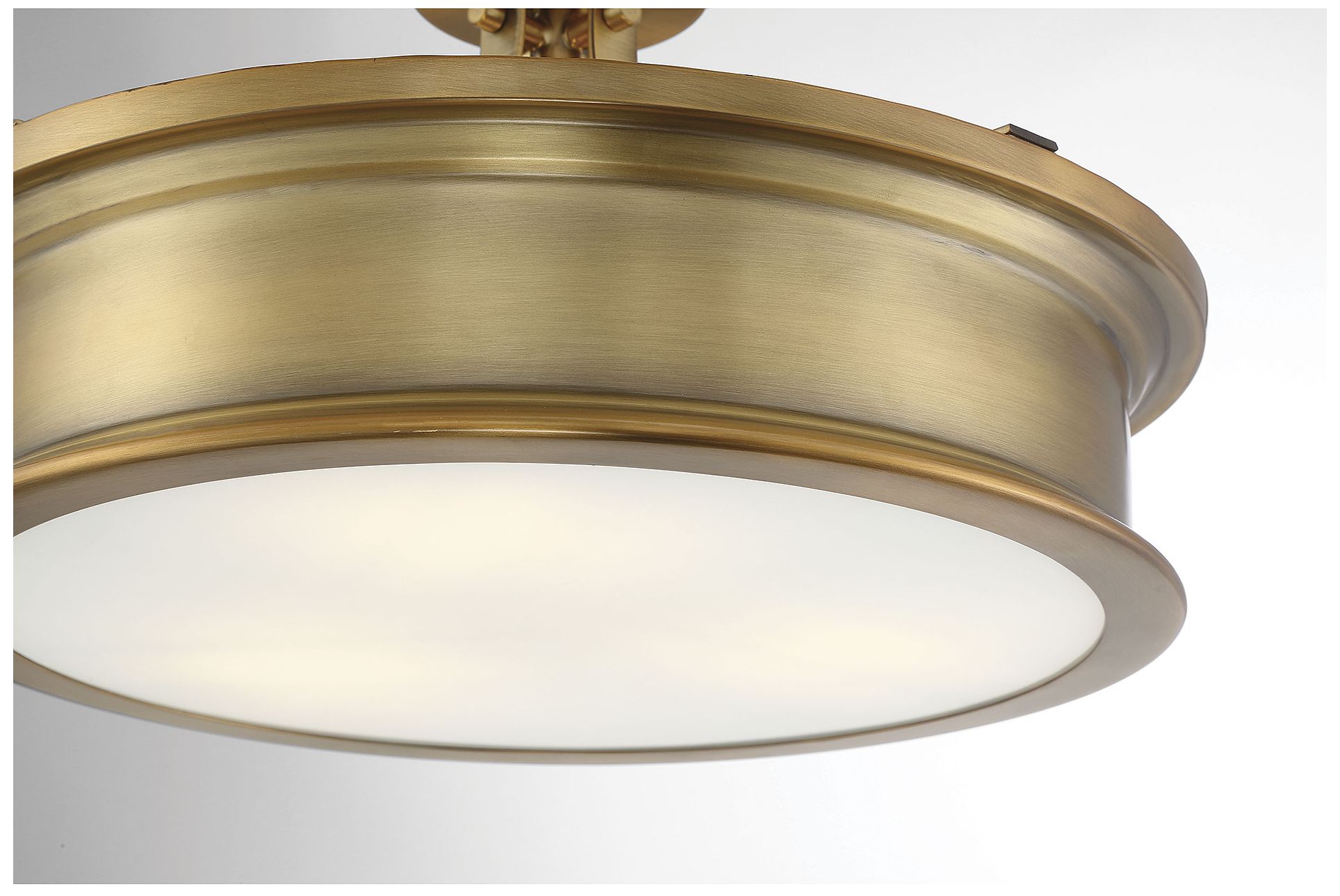 Image 6 Watkins 3-Light Ceiling Light in Warm Brass more views