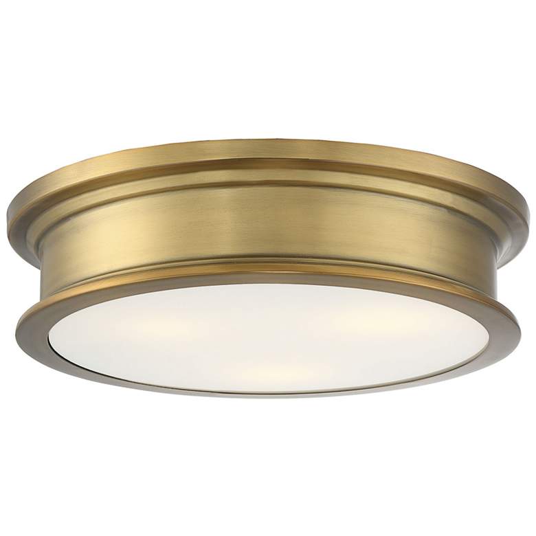 Image 1 Watkins 3-Light Ceiling Light in Warm Brass