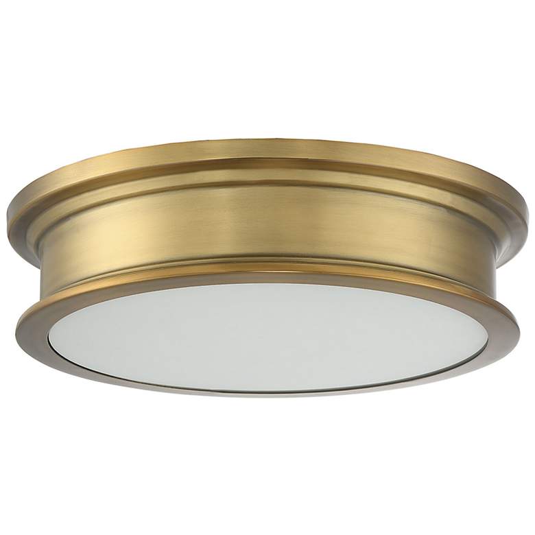 Image 2 Watkins 3-Light Ceiling Light in Warm Brass more views