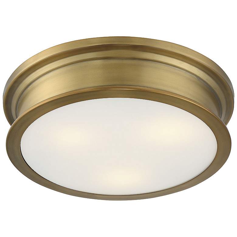 Image 4 Watkins 3-Light Ceiling Light in Warm Brass more views