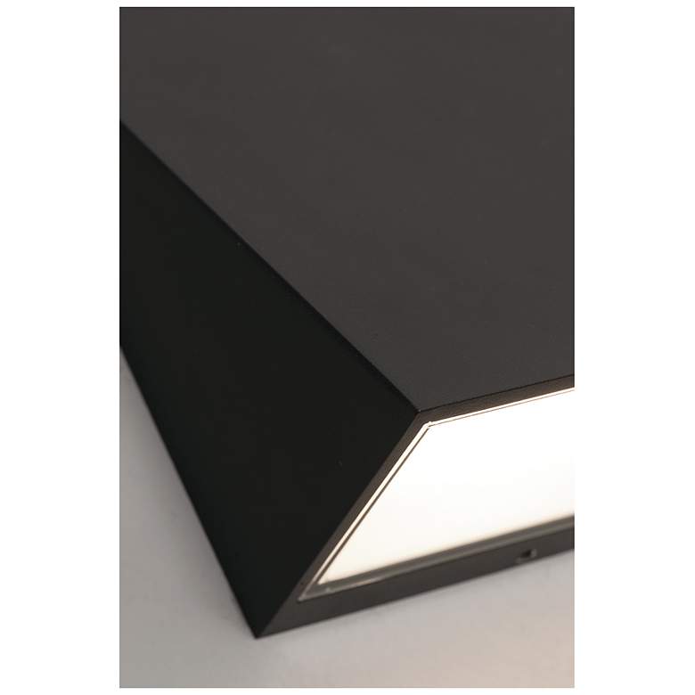 Image 3 Watson 9.5" High Black LED Outdoor Sconce more views