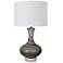Watson Concrete Gray and Brown Ceramic Vase Table Lamp