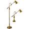 Watson Floor and Table Lamp - Set of 2 Brass - Includes LED Bulbs