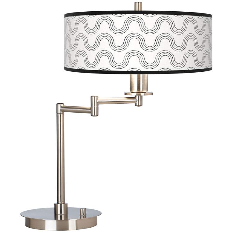 Image 1 Wave Giclee CFL Swing Arm Desk Lamp