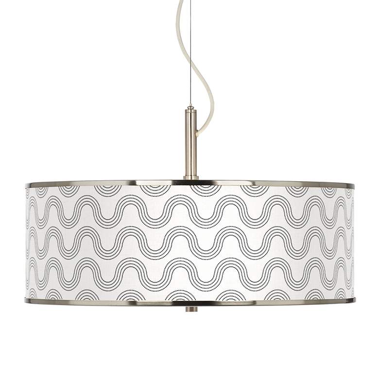 Image 1 Wave Giclee Glow 20 inch Wide Pendant Light