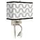 Wave Giclee Glow LED Reading Light Plug-In Sconce