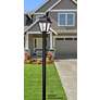 2_Wave Lighting 10' Black Direct Burial Lamp Post with Cross Arm more views