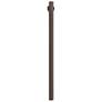 1_Wave Lighting 10' Bronze Direct Burial Post Dusk-to-Dawn Sensor, Outlet