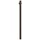 Wave Lighting 10' Bronze Direct Burial Post Dusk-to-Dawn Sensor, Outlet