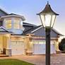 4_Wave Lighting 10' Bronze Direct Burial Post Dusk-to-Dawn Sensor, Outlet more views
