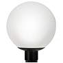 Wave Lighting 14" Poly Globe Opal 4000K Post Top Light with Black Fitt