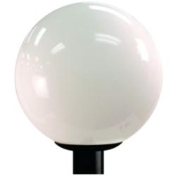 Wave Lighting 16" Poly Globe Opal 4000K Post Top Light with Black Fitt