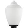 1_Wave Lighting 19" Polyethylene Flame Tip Opal Textured Post Top Light