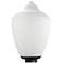 Wave Lighting 19" Polyethylene Flame Tip Opal Textured Post Top Light