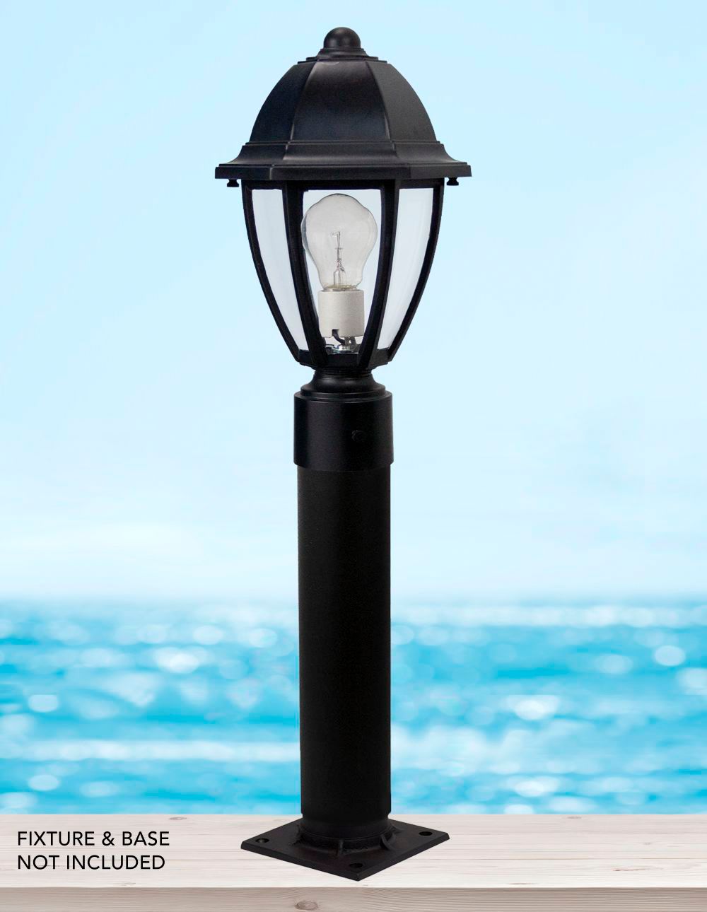 Image 2 Wave Lighting 2.5' Black Aluminum Stub Post more views