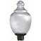 Wave Lighting 20" Acorn Clear Textured Post Top Light Bronze Fitter