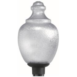 Wave Lighting 20" Acorn Clear Textured Post Top Light Bronze Fitter