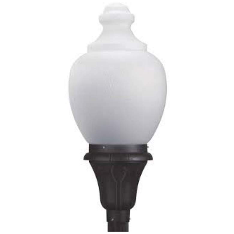 Image 1 Wave Lighting 31" Park Place Acorn L60C Post Top Light Frost Acrylic, Black
