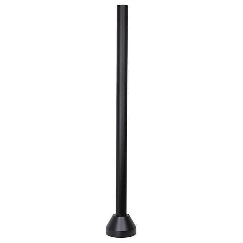 Image 1 Wave Lighting 8' Black Surface Mount Post