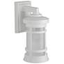 1_Wave Lighting Artisan 13" 3000K White Outdoor Wall Light with Frosted