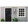 2_Wave Lighting Artisan 13" 4000K White Outdoor Wall Light with Frosted  more views