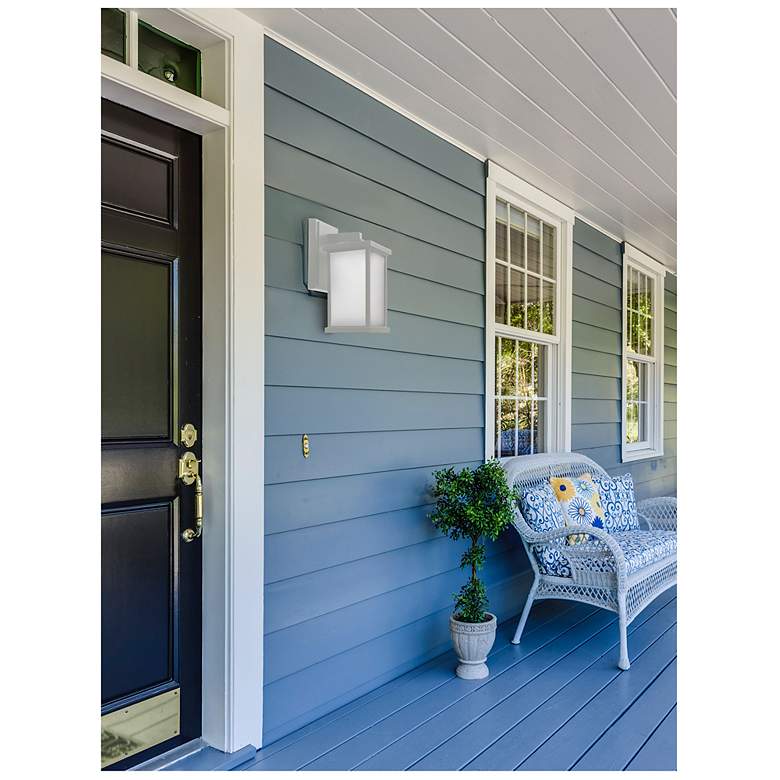 Image 2 Wave Lighting Artisan 14" 4000K White Outdoor Wall Light with Frosted Lens more views