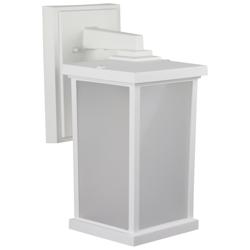 Wave Lighting Artisan 14" 4000K White Outdoor Wall Light with Frosted