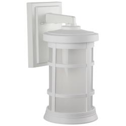 Wave Lighting Artisan 15" 3000K White Outdoor Wall Light with Frosted