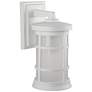 1_Wave Lighting Artisan 15" 4000K White Outdoor Wall Light with Frosted