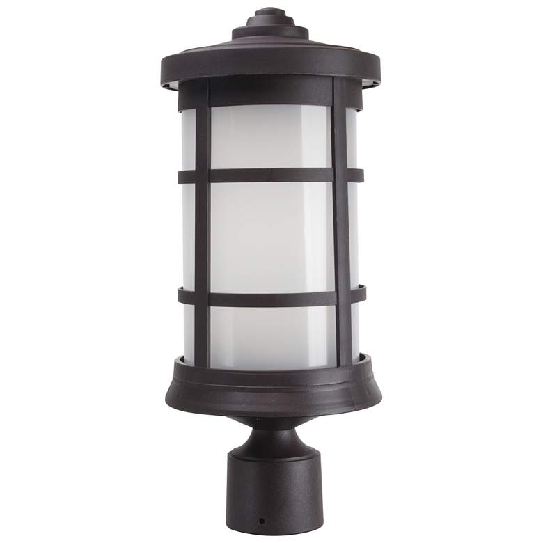Image 1 Wave Lighting Artisan 3000K Bronze Post Top with Frosted Diffuser