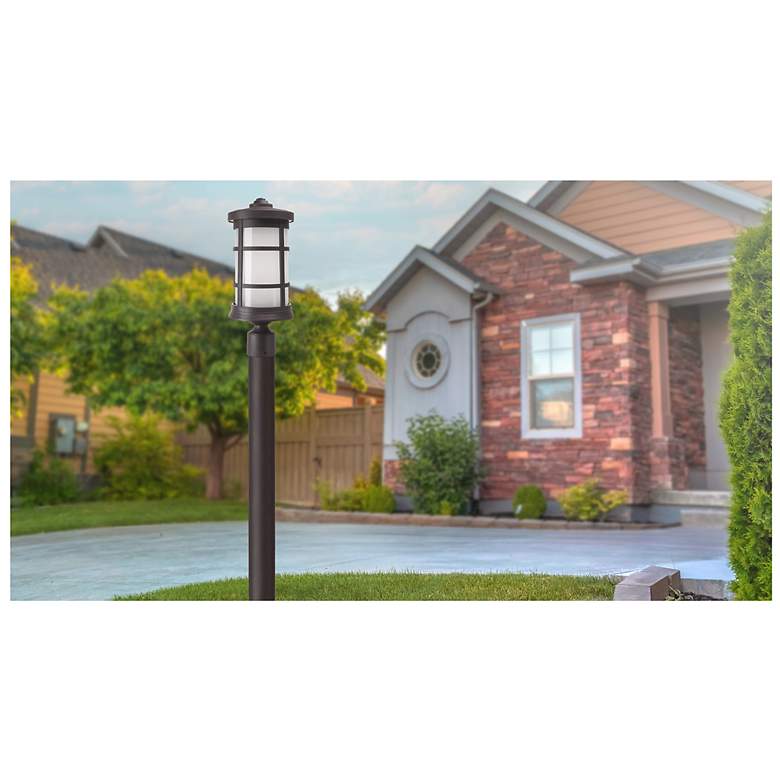 Image 2 Wave Lighting Artisan 3000K Bronze Post Top with Frosted Diffuser more views