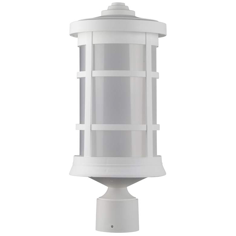 Image 1 Wave Lighting Artisan 3000K White Post Top with Frosted Diffuser