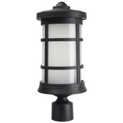 Wave Lighting Artisan 4000K Black Post Top with Frosted Diffuser