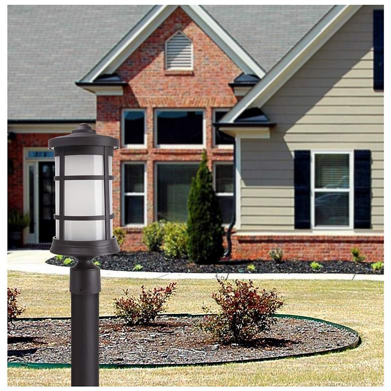 Image 2 Wave Lighting Artisan 4000K Bronze Post Top with Frosted Diffuser more views