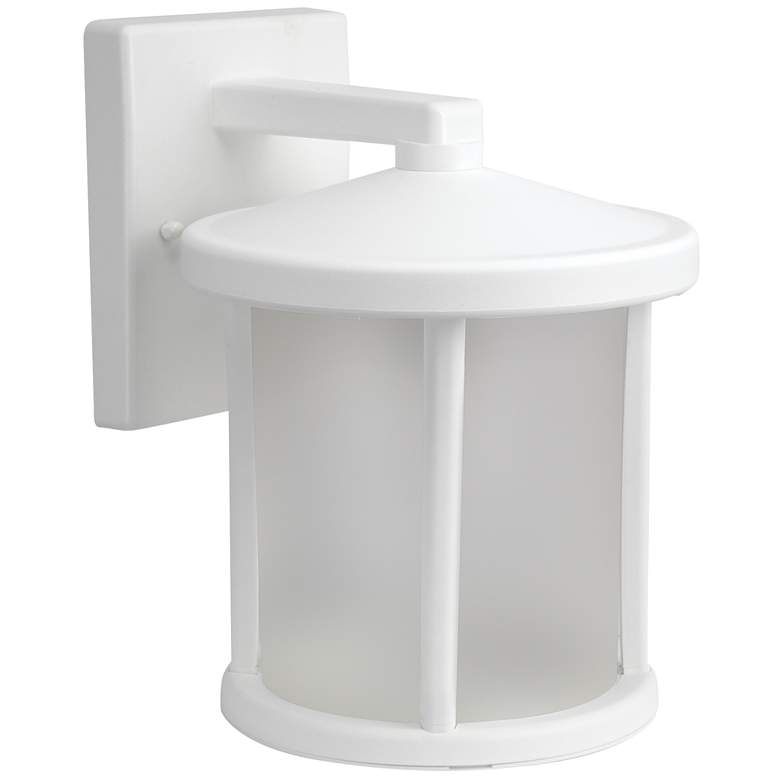Image 1 Wave Lighting Artisan Round 12" 3K Bronze Outdoor Light with Frosted Lens