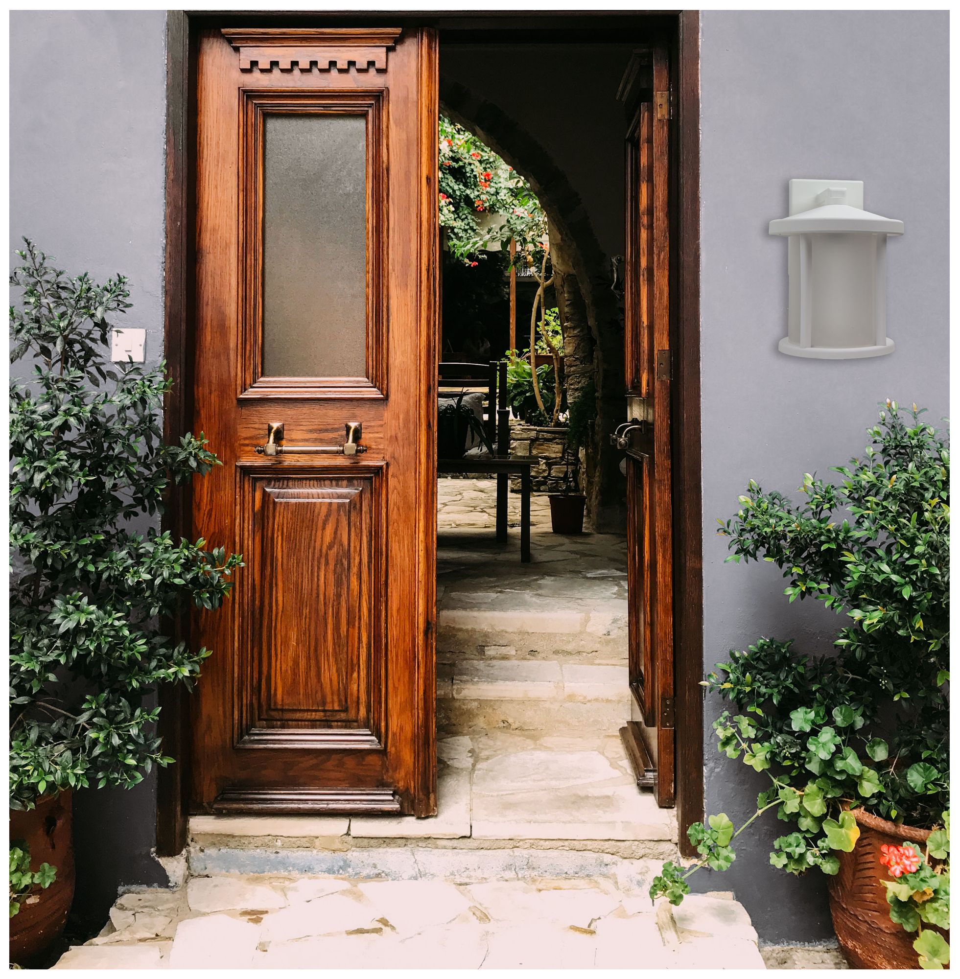 Image 2 Wave Lighting Artisan Round 12" 4K Bronze Outdoor Light with Frosted L more views