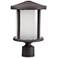 Wave Lighting Artisan Round 3000K Bronze Post Top with Frosted Diffuser