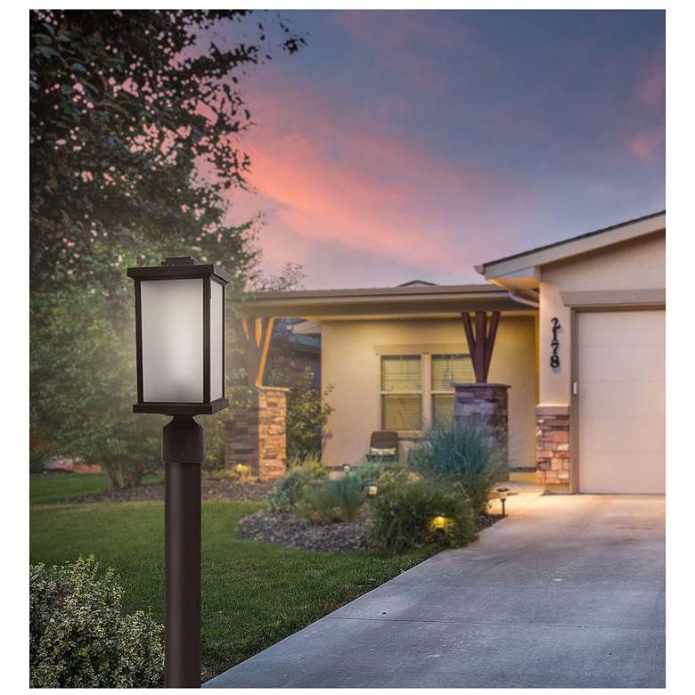 Image 2 Wave Lighting Artisan Square 4000K Bronze Post Top with Frosted Diffuser more views