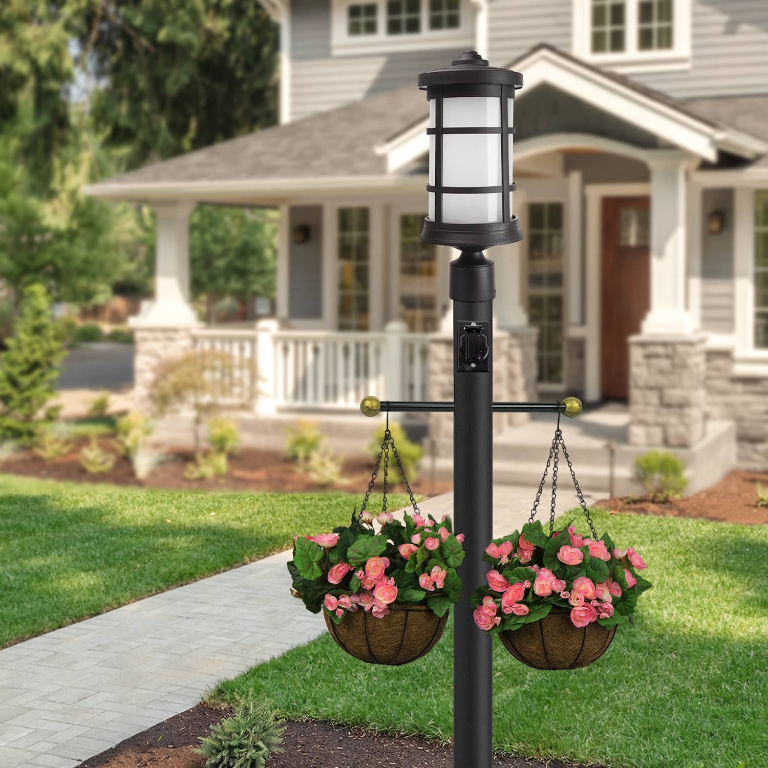 Image 2 Wave Lighting Black 120V Convenience Outlet for Lamp Posts more views