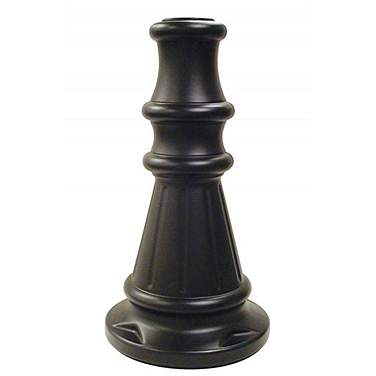 Wave Lighting Black Decorative Slip-On Base Cover for 3" Posts