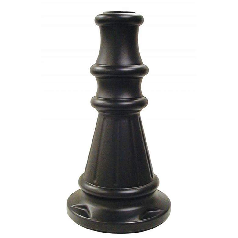 Image 1 Wave Lighting Black Decorative Slip-On Base Cover for 3" Posts