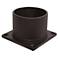 Wave Lighting Bronze Pier Mount Adapter for 3" Post Top Fixtures