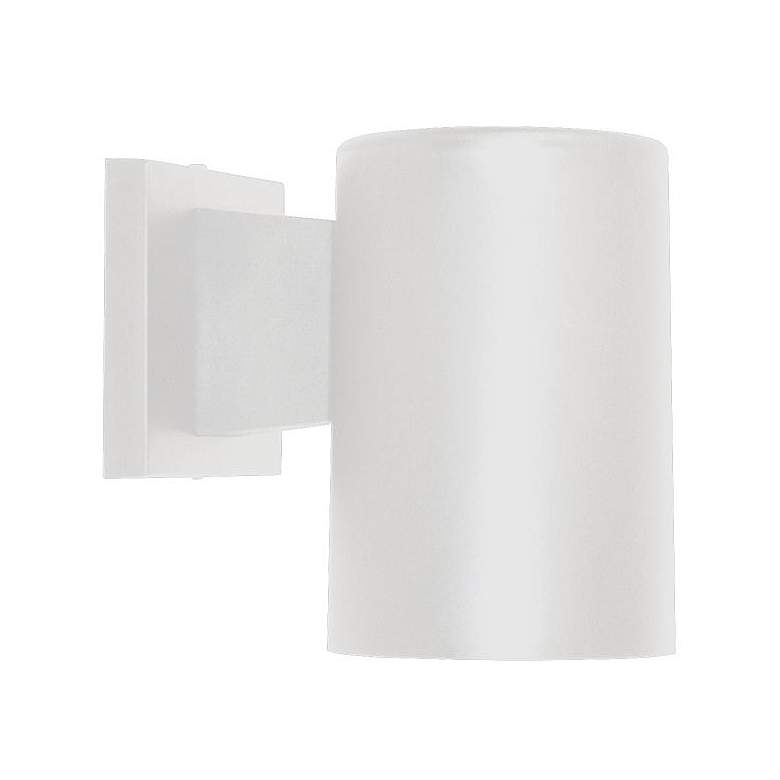 Image 1 Wave Lighting Cylinder White Down Light Wall Fixture